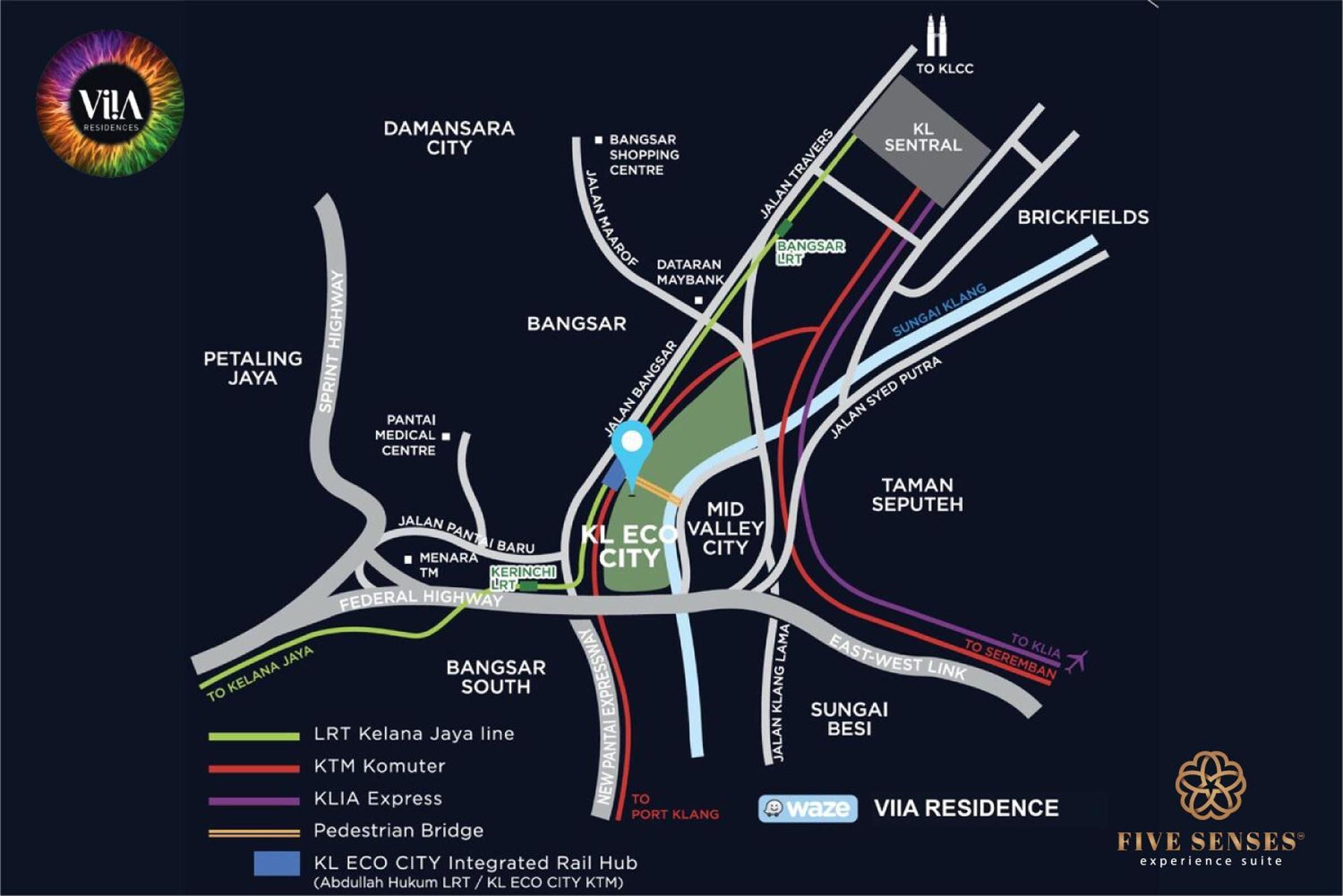 קואלה לומפור Viia Residence, Mid Valley Kl מראה חיצוני תמונה